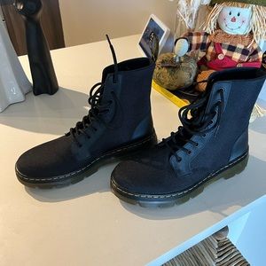 Dr. Martens Combs Men's 10US/9UK Lace Up Nylon Boots Black - Never Used!